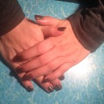 Christmas Sparkling Gel Nail - Done by Heidi